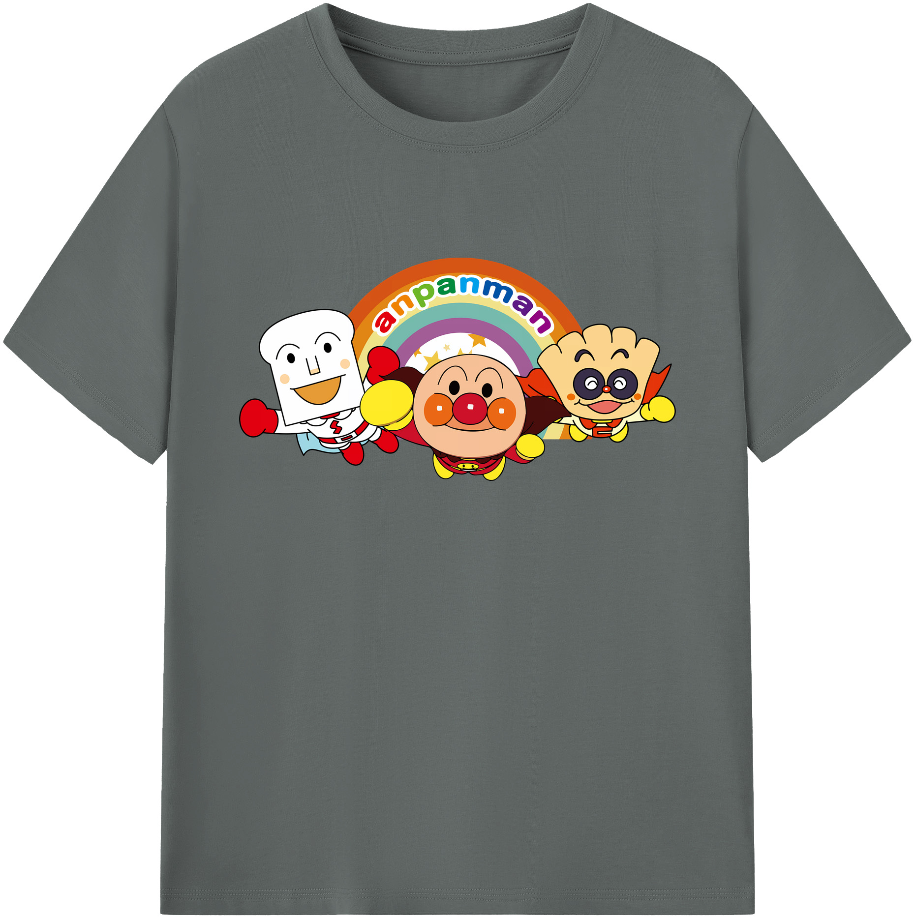 （画像用） アンパンマン Anpanman 綿100％ メンズ半袖Tシャツ｜肌触りやわらか＆通気性